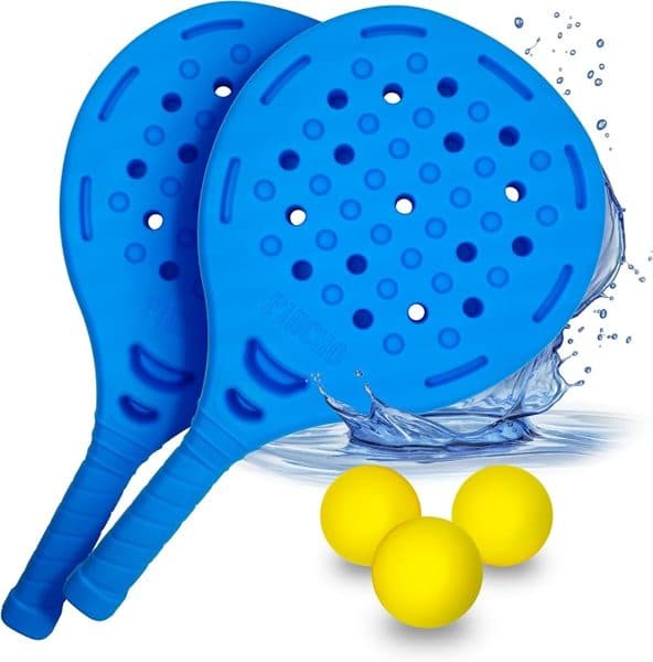 Plastic Beach Padel Set (2 paddles + 3 balls)