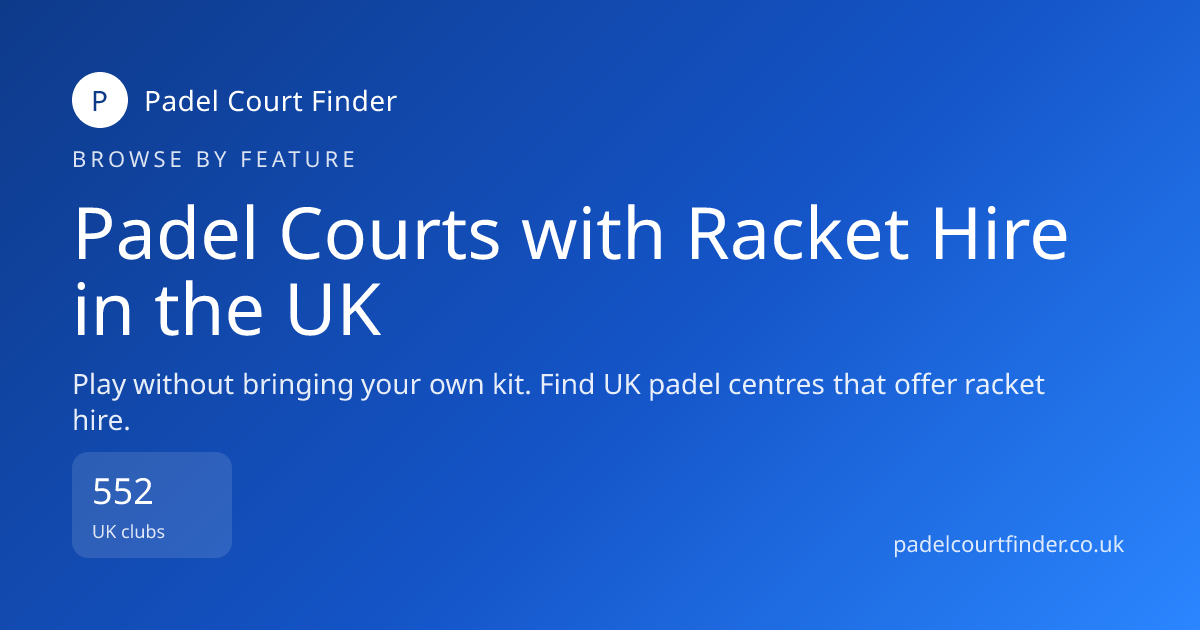 Padel Courts with Racket Hire in the UK | Padel Court Finder | Padel ...